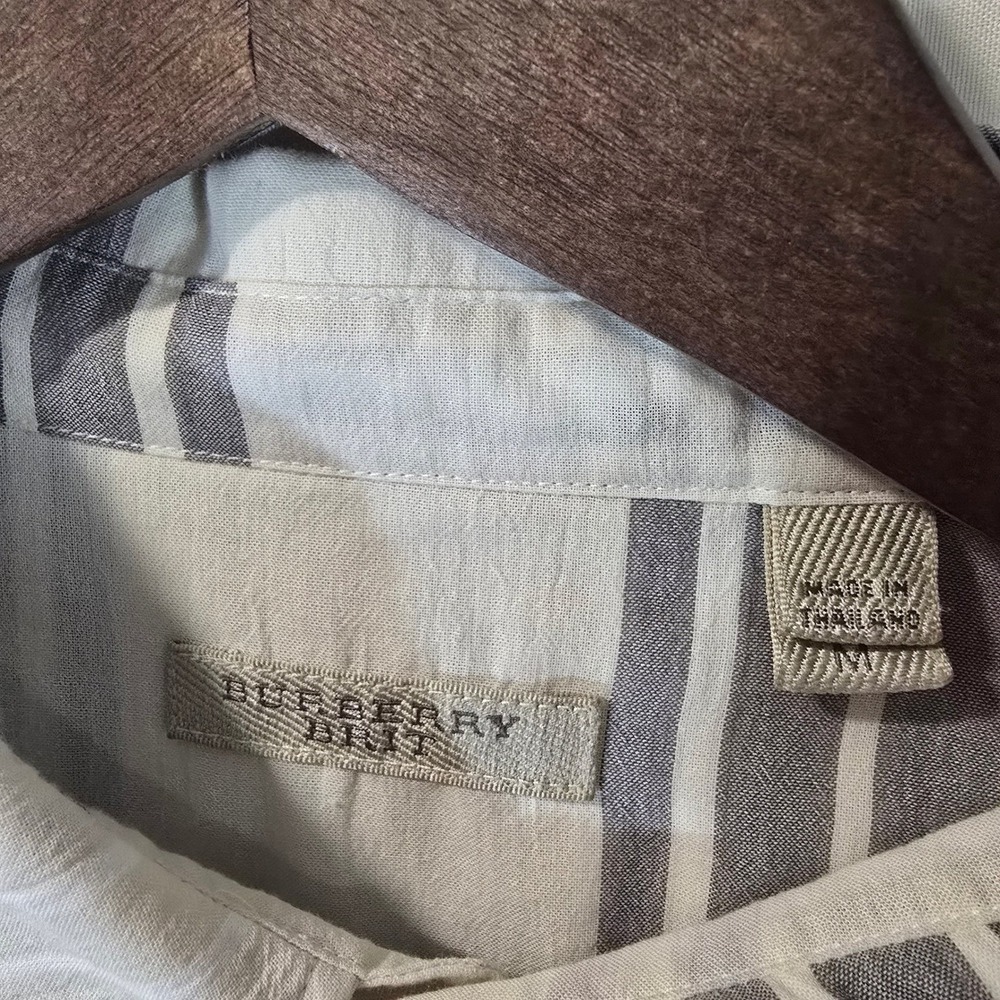 Burberry Brit Men's Long Sleeve Plaid Button Up Shirt Cotton Size M - Picture 11 of 11